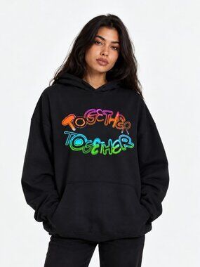 Harry Styles Together Together 2026 MSG Rainbow Graphic Hoodie XL